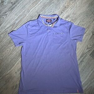 Classic Purple Polo Shirt with Short Sleeves